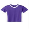SPORT-TEK Youth Competitor United V-Neck | Kids' Lightweight Shirt for Spring & Summer, Breathable Clothing for Boys & Girls Purple/White view 1