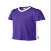 SPORT-TEK Youth Competitor United V-Neck | Kids' Lightweight Shirt for Spring & Summer, Breathable Clothing for Boys & Girls Purple/White view 3