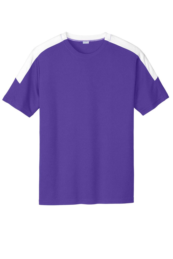 SPORT-TEK Competitor United Crew Purple/White