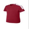 SPORT-TEK Youth Competitor United Crew | Spring & Summer Lightweight Shirt for Kids, Athletic Fit Clothing for Boys and Girls Deep Red/White view 3