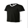 SPORT-TEK Youth Competitor United V-Neck Black/White view 3