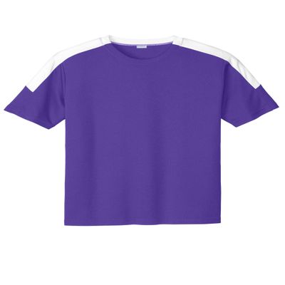 SPORT-TEK Competitor United Crew Purple/White