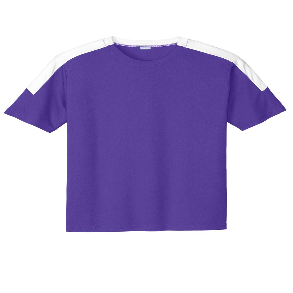 SPORT-TEK Competitor United Crew Purple/White