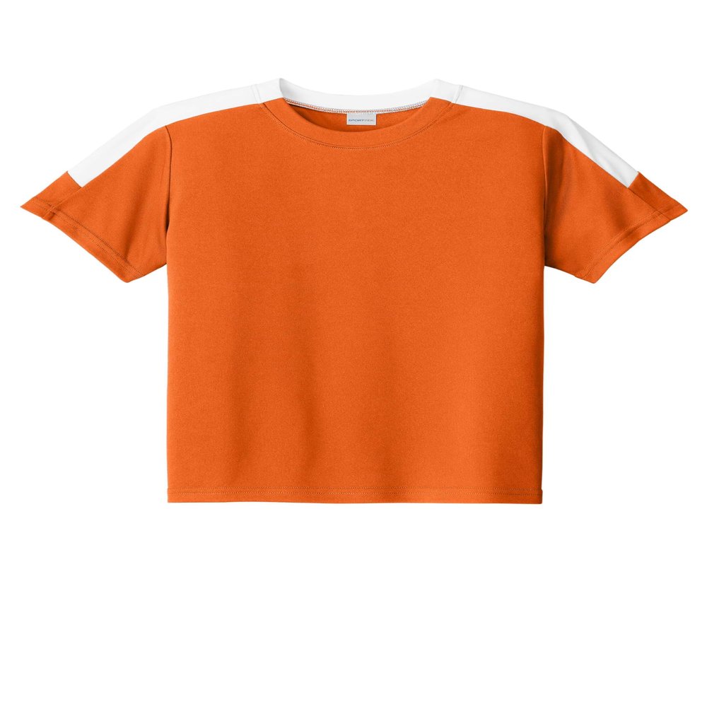 SPORT-TEK Youth Competitor United Crew | Spring & Summer Lightweight Shirt for Kids, Athletic Fit Clothing for Boys and Girls
