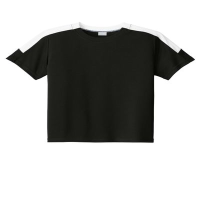 SPORT-TEK Youth Competitor United Crew Black/White