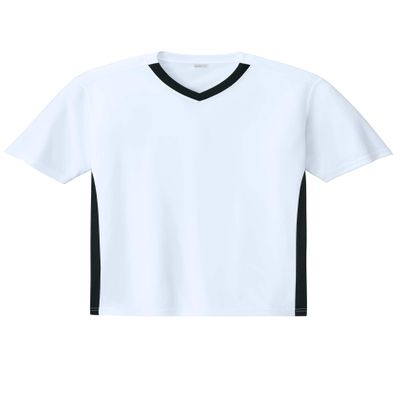 SPORT-TEK Competitor United V-Neck White/Black