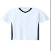 SPORT-TEK Competitor United V-Neck White/Black view 1