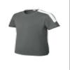 SPORT-TEK Youth Competitor United Crew | Spring & Summer Lightweight Shirt for Kids, Athletic Fit Clothing for Boys and Girls Iron Grey/White view 4