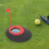 Baluue 1set Golf Putting Practice Aid Training Hole Cup Indoor Use Portable Design for Compact Spaces Includes Flag for Improved Skill Development view 3