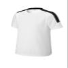 SPORT-TEK Youth Competitor United Crew | Spring & Summer Lightweight Shirt for Kids, Athletic Fit Clothing for Boys and Girls White/Black view 3