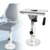 Boat Seat Pedestal with Seat Slide Seat Mount, Adjustable Height from 13" to 19", Boat Marine Seat Pedestal Base Post Locking Boat Seat Base for Most Boat Seat Mount view 1