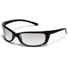 bullabulling Sports Sunglasses for Men Women Unbreakable Frame Cycling Fishing Wrap Around Sunglasses UV400 Protection (black/clear gray) view 1