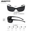 bullabulling Sports Sunglasses for Men Women Unbreakable Frame Cycling Fishing Wrap Around Sunglasses UV400 Protection (black/clear gray) view 4