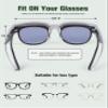 BIRCEN Polarized Fit Over Sunglasses: Wear Over Glasses Sunglasses Wrap Around Fitover Shades for Men Women UV Protection view 4