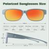 BIRCEN Polarized Fit Over Sunglasses: Wear Over Glasses Sunglasses Wrap Around Fitover Shades for Men Women UV Protection view 3