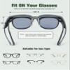 BIRCEN Polarized Fit Over Sunglasses: Wear Over Glasses Sunglasses Wrap Around Fitover Shades for Men Women UV Protection view 4
