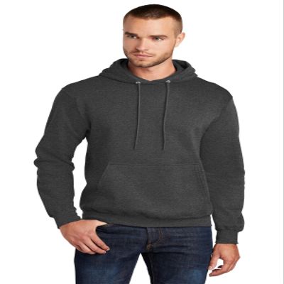 Port & CompanyTall Core Fleece Pullover Hooded Sweatshirt PC78HT - XX-Large - Black Heather