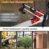 Chainsaw Sharpener Manual Chainsaw Chain Sharpening Chain Saw Sharpen Tool for Most Chain Saws Electric Saws Garden Tools (Color : Sharpener and 3 file) view 4