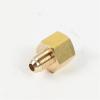 1pc Air Conditioning Copper Tube Female-Male sae Flare Thread Tube Adapter 1/4 3/8 1/2 5/8 3/4 Reducer Joint Brass Pipe fitting (Color : Without Nut, Size : Female 1l4 Male 3l8) view 2