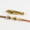 1pc Air Conditioning Copper Tube Female-Male sae Flare Thread Tube Adapter 1/4 3/8 1/2 5/8 3/4 Reducer Joint Brass Pipe fitting (Color : Without Nut, Size : Female 1l4 Male 3l8) view 3