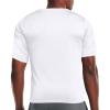 HYCOPROT Men's Compression Shirts Short Sleeve Athletic Workout T-Shirt Cool Dry Sports Baselayer Running Undershirts Tops White view 3