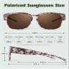 BIRCEN Polarized Fit Over Sunglasses: Wear Over Glasses Sunglasses Wrap Around Fitover Shades for Men Women UV Protection view 3