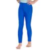 JanJean Girls Athletic Leggings Kids High Waist Leggings Yoga Pants Leotards Gymnastic Sports Workout Running Dancing Royal Blue 8 Years view 3