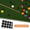 Sosoport 1sheet Billiard Point Stickers Self-Adhesive Pool Table Marking Dots for Snooker Billiards Compact Easy to Use Pool Table Necessity view 4