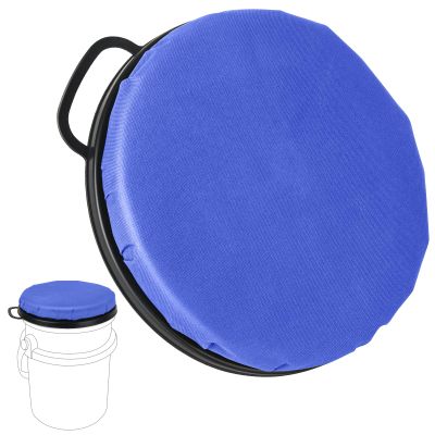 5 Gallon Bucket Seat for Yeti Bucket Only, Swivel Bucket Lid with Padded Top for Cozy Sitting, Bucket Seat Cushion for Outdoor Fishing,Hunting,Gardening,Camping,Car Washing, Baseball Training