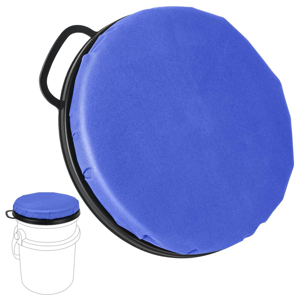 5 Gallon Bucket Seat for Yeti Bucket Only, Swivel Bucket Lid with Padded Top for Cozy Sitting, Bucket Seat Cushion for Outdoor Fishing,Hunting,Gardening,Camping,Car Washing, Baseball Training