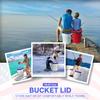 5 Gallon Bucket Seat for Yeti Bucket Only, Swivel Bucket Lid with Padded Top for Cozy Sitting, Bucket Seat Cushion for Outdoor Fishing,Hunting,Gardening,Camping,Car Washing, Baseball Training view 3