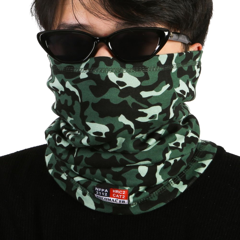 BOCOMAL FR Neck Gaiters Face Mask 7oz Mightweight Flame Resistant Welding Hood NFPA2112 CAT2