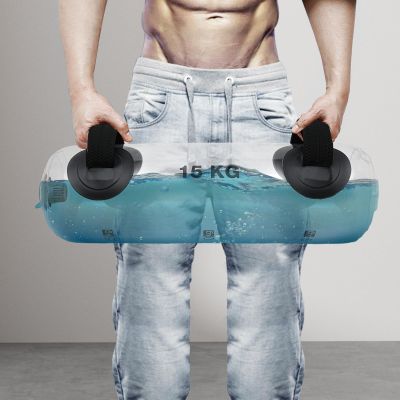 33lbs Water Weights Aqua Bag, Workout Sandbag Alternative Strength Training Sand Bag Portable Stability Fitness Equipment  Ultimate Core and Balance Training for Home Gym