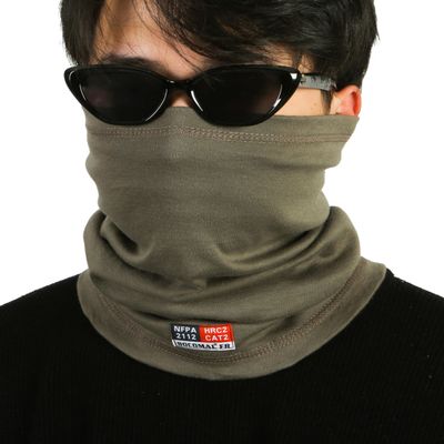 BOCOMAL FR Neck Gaiters Face Mask 7oz Mightweight Flame Resistant Welding Hood NFPA2112 CAT2