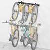 monTEK Enhanced Bike Storage Rack, Adjustable 3-Bike and 2-Helmet Hangers for Indoor Bike Storage, Customizable for Various Bike Sizes, Heavy-Duty Steel Bike Wall Mount, Max Load 209lbs, 32-in view 1