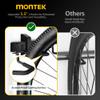monTEK Enhanced Bike Storage Rack, Adjustable 3-Bike and 2-Helmet Hangers for Indoor Bike Storage, Customizable for Various Bike Sizes, Heavy-Duty Steel Bike Wall Mount, Max Load 209lbs, 32-in view 4