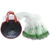 Nylon Monofilament Cast net,Japanese & Korean Style Throw Cast Net, with Iron Chain Weights Saltwater and Freshwater, Fishing Cast Net for Bait Trap Fish 3/8(Green 10FT) view 1