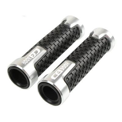 7/8 Motorcycle Grips Motorcycle 7/8" 22mm Universal Handle Bar Grip Handlebar Hand Grips for CB 300 CB300 R CB300R 2018-19 2020 2021 2022 (Color : Silve, Size : 7/8" 22mm)