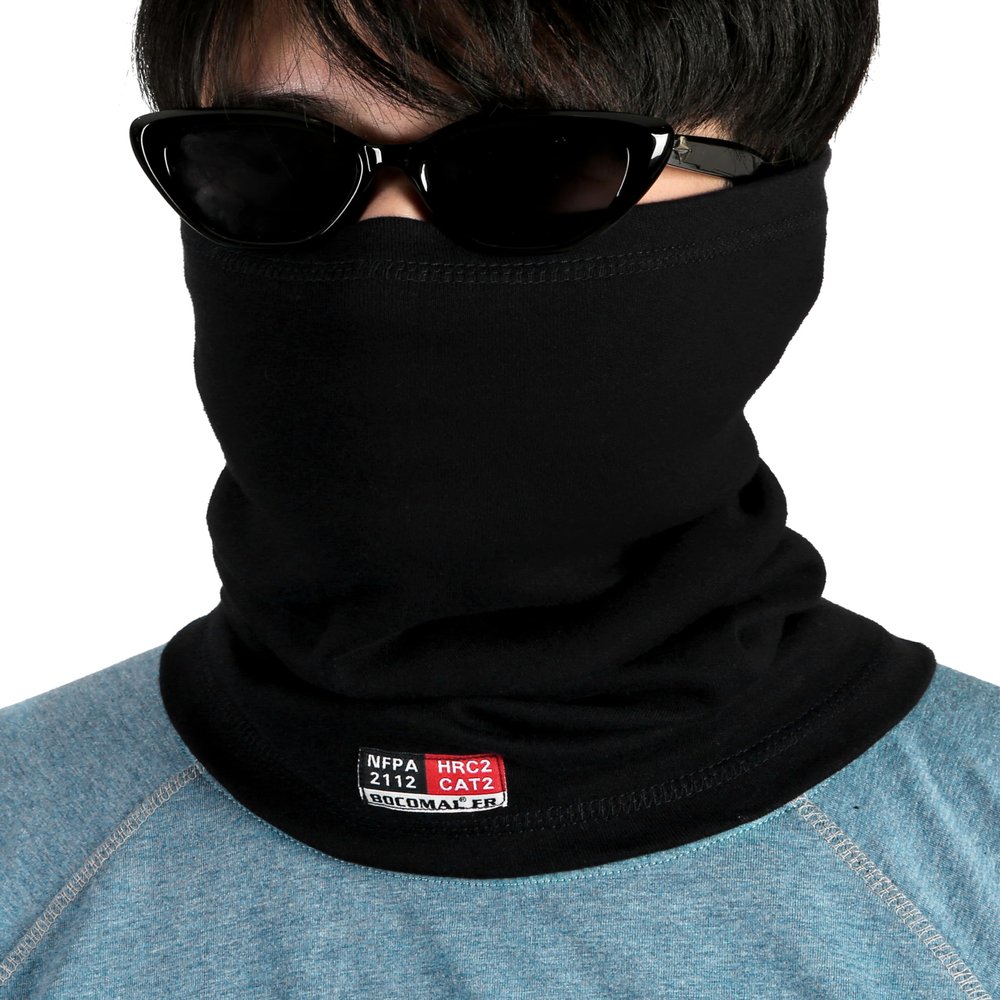 BOCOMAL FR Neck Gaiters Face Mask 7oz Mightweight Flame Resistant Welding Hood NFPA2112 CAT2
