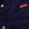 Baby Kids Boys Casual Dress Shirt Stripe Long Sleeve Lapel Button Down Shirts Winter Fall Tops Clothes (Navy, 7-9 Years) view 2