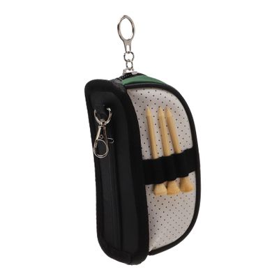 Sosoport 3pcs Tennis Ball Waist Pouch Portable Golf Ball Storage Bag Zipper Closure Design Easy to Carry for Sports Training and Outdoor Activities