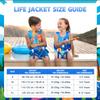 REALIKE Kids Swim Vest Toddler Floaties Adjustable Safety Strap Swimming Aids for Toddlers Children Float Swimsuit, Suitable for Age 2-10 Years/22-88lbs view 4
