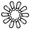 ZSYTF 10Pcs Zinc Alloy Carabiner Keychain Clip Spring Snap Hook Clip Buckle Heavy Duty Belt Key Holder Mini Keychain Carabiner Black Carabiner view 1