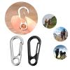 ZSYTF 10Pcs Zinc Alloy Carabiner Keychain Clip Spring Snap Hook Clip Buckle Heavy Duty Belt Key Holder Mini Keychain Carabiner Black Carabiner view 3