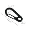 ZSYTF 10Pcs Zinc Alloy Carabiner Keychain Clip Spring Snap Hook Clip Buckle Heavy Duty Belt Key Holder Mini Keychain Carabiner Black Carabiner view 4