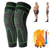 WitmAn Radiofrequency Herbal Thermal Knee SupportMugwort Tourmaline Acupressure Self-Heating Shaping Knee Sleeves Pads (Green,S) view 1