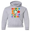 superhotapparel Happy 100 Days Of School Teacher Student Funny Gift Youth Crewneck Sweatshirt (Ash, Youth Small) view 1