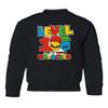 superhotapparel Level 100 Days Of School Unlocked Teacher Student Youth Crewneck Sweatshirt (Black, Youth Small) view 1