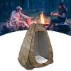 Leaf Pattern Pop Up Tent with 3 Windows, Outdoor Shade Tent for Toilet Shower Bath Changing, Camping Hiking Fishing Shelter view 4