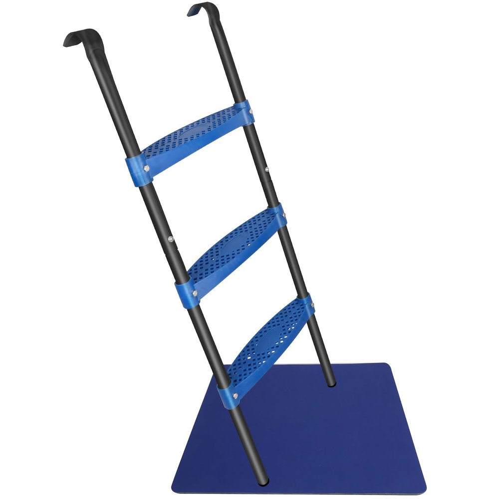 Trampoline Ladder 40'' Long, 3 Step Trampoline Ladder, Trampoline Accessories for Kids and Adults (Blue 3 Step)